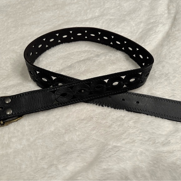 Lucky Brand black leather belt size small - Picture 2 of 4